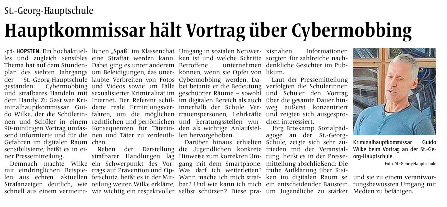 Ibbenburener Volkszeitung 07.03.2026   Civz.medien GmbH  Co. KG  alle Rechte vorbehalten