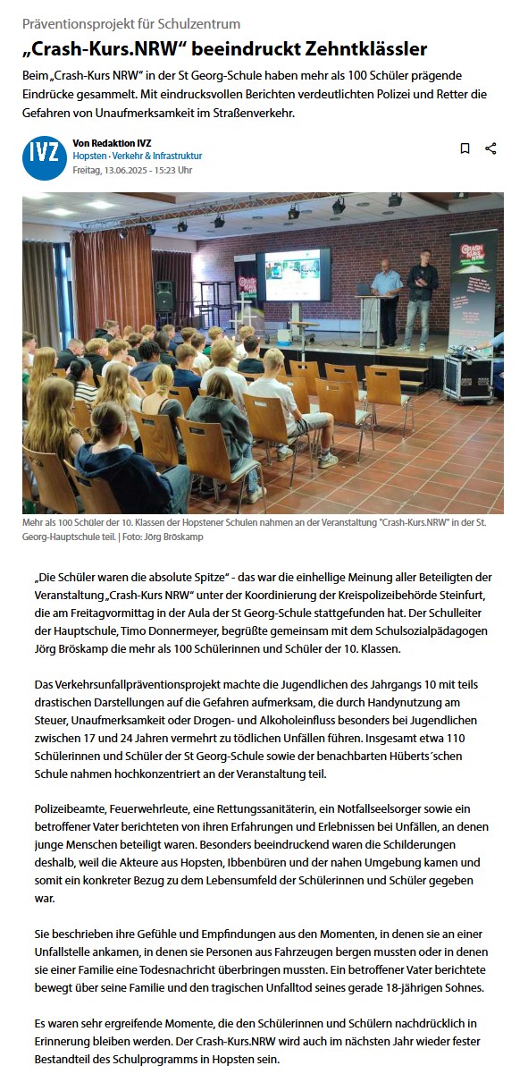 Ibbenburener Volkszeitung 13.06.2025   Civz.medien GmbH  Co. KG  alle Rechte vorbehalten