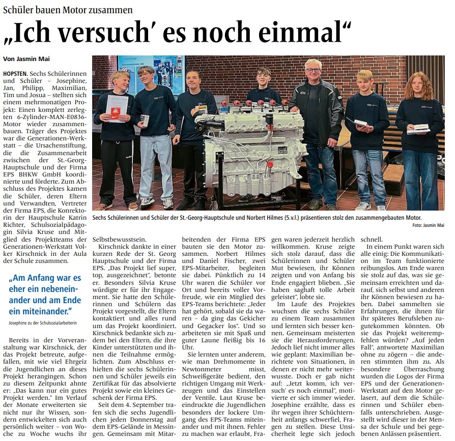 Ibbenburener Volkszeitung 29.12.2025   Jasmin Mai AutorinCivz.medien GmbH  Co. KG  alle Rechte vorbehalten
