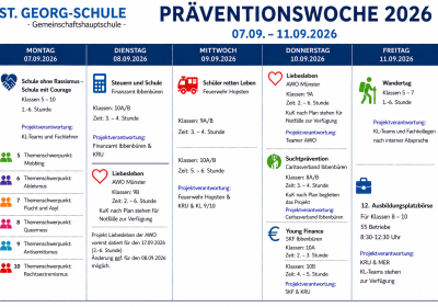 Präventionswoche 07. - 11.09.2026
