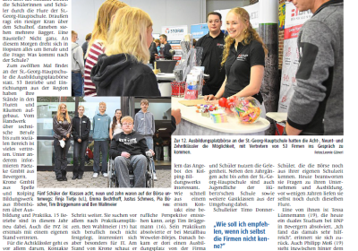 12. Ausbildungsplatzbörse an der St. Georg-Schule Hopsten